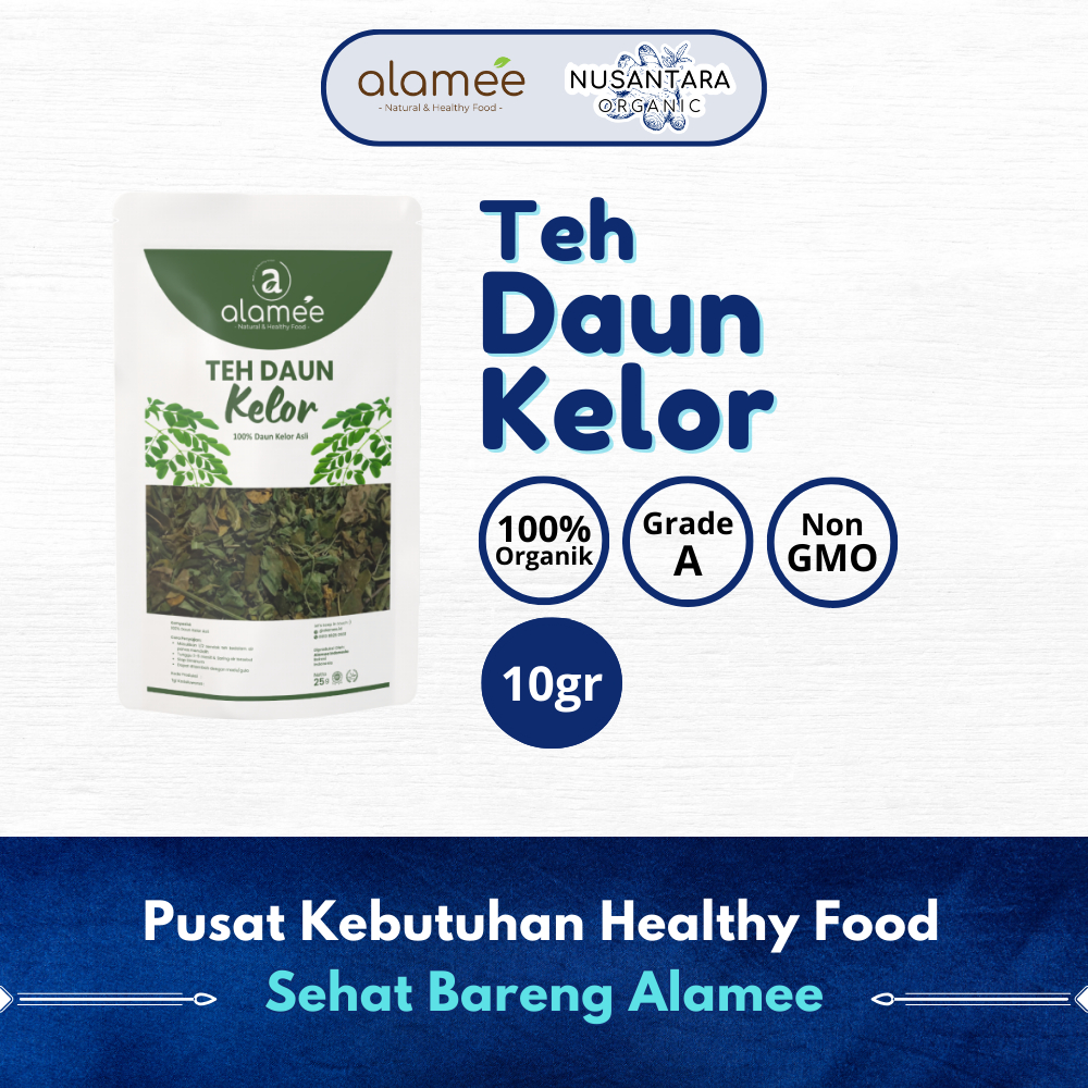 

ALAMEE 10gr Teh Daun Kelor Herbal Alami Moringa Tea Flower Asli Kering Organik