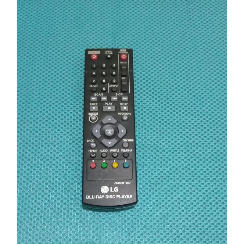 Remot Blu Ray Disc Player LG AKB73615801 Original