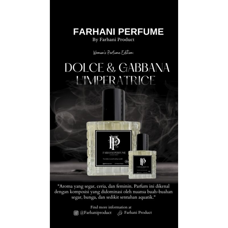 Dolce Gabbana L' Imperatrice by Farhani Perfume Extrait De Perfume wangi tahan lama hingga 12 jam, P