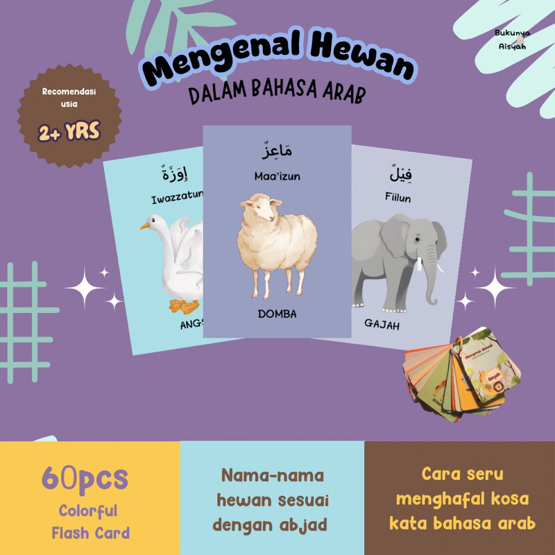 

Flash Card Mengenal nama-nama hewan dalam bahasa Arab
