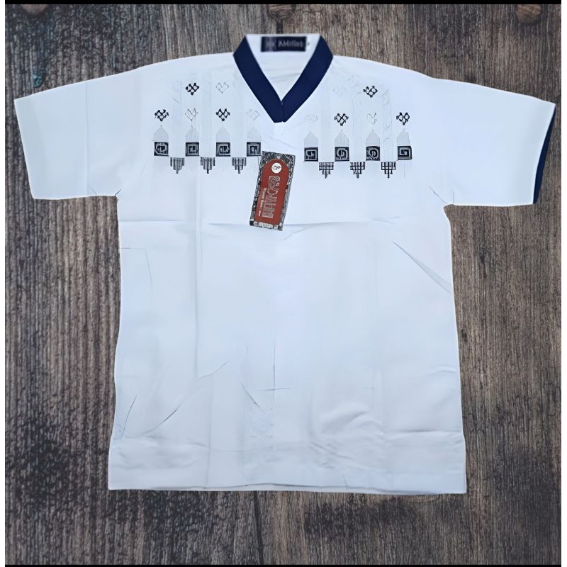 koko putih lengan pendek - baju koko putih lengan pendek - baju koko murah