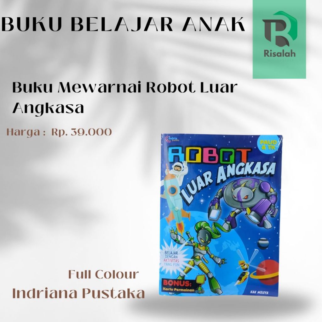 Buku Mewarnai : Robot Luar Angkasa