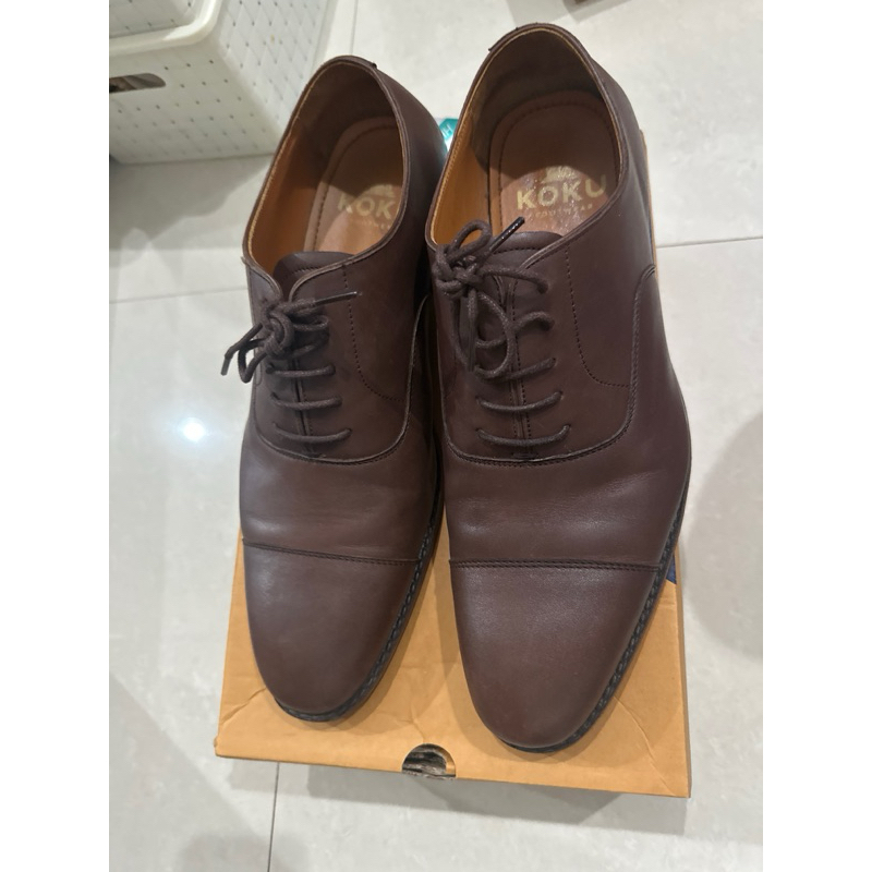 Sepatu Kulit Pria Coklat - Koku Size 45