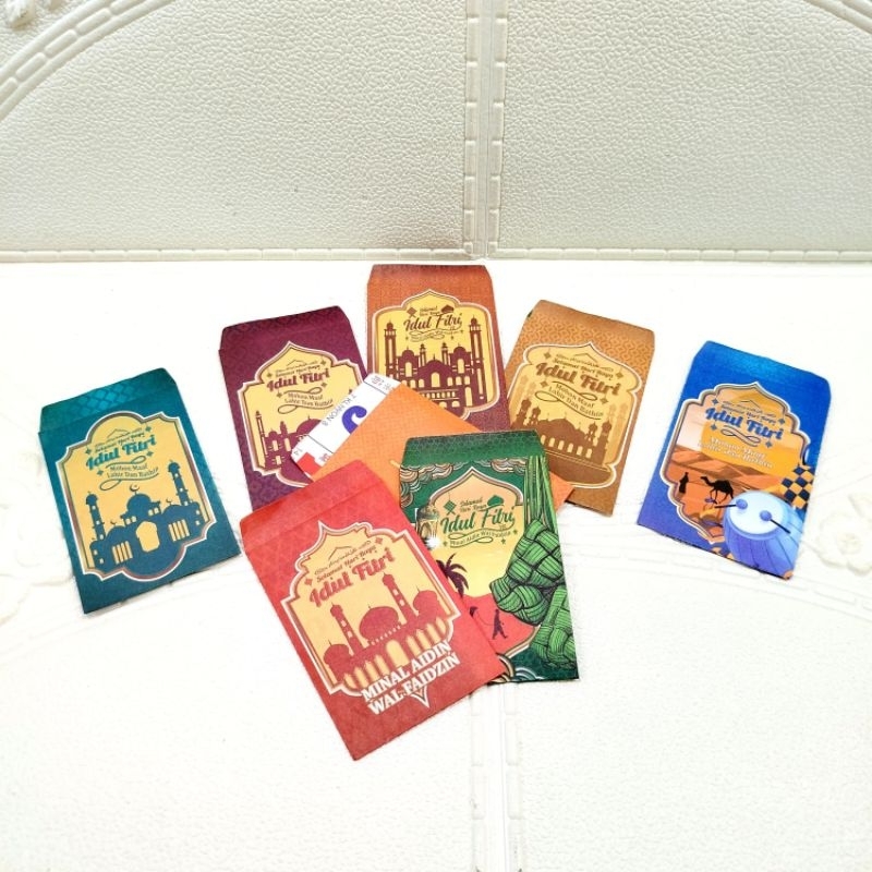 

Amplop angpau Dop Lebaran Idul Fitri ukuran M isi 50 pcs