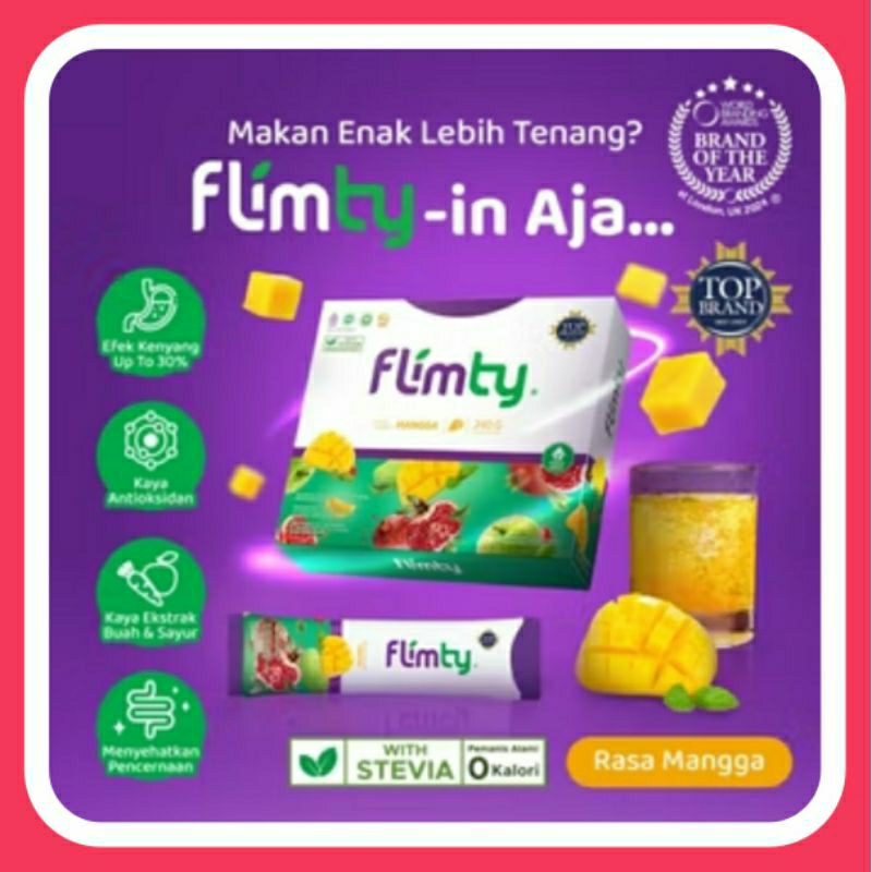 Flimty, Flmty fiber original, Flimty Asli, Flimty Fiber Pelangsing Original Diet Detox Herbal 16 Sac