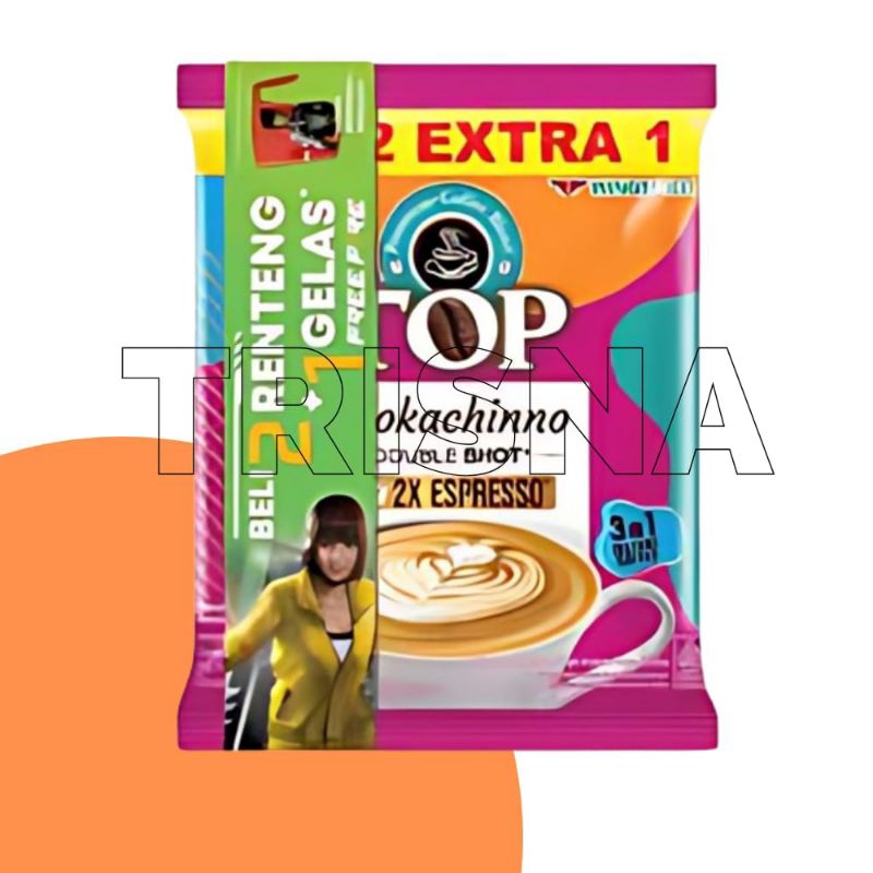 

Kopi Top Mokachinno renceng isi 15 bks