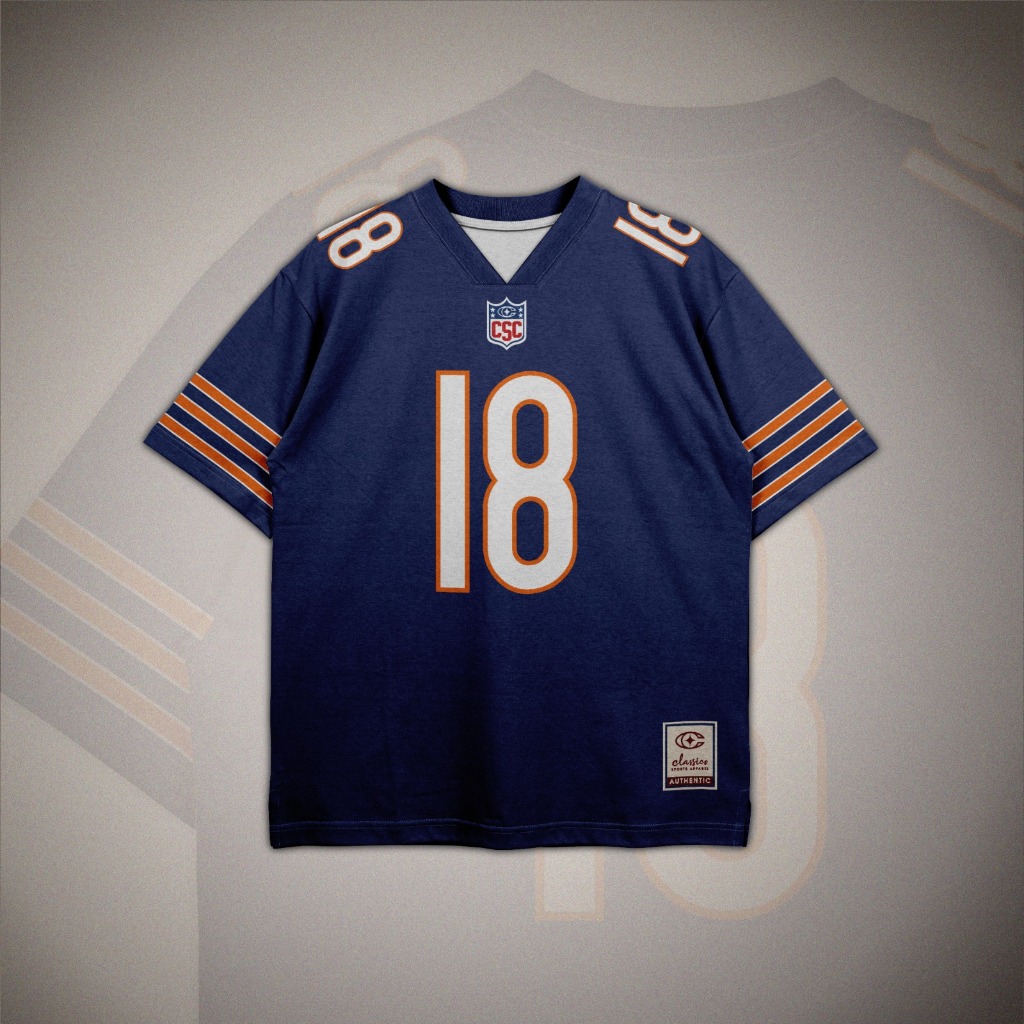 JERSEY RETRO OVERSIZE // JERSEY NFL // JERSEY STREETWEAR // 18