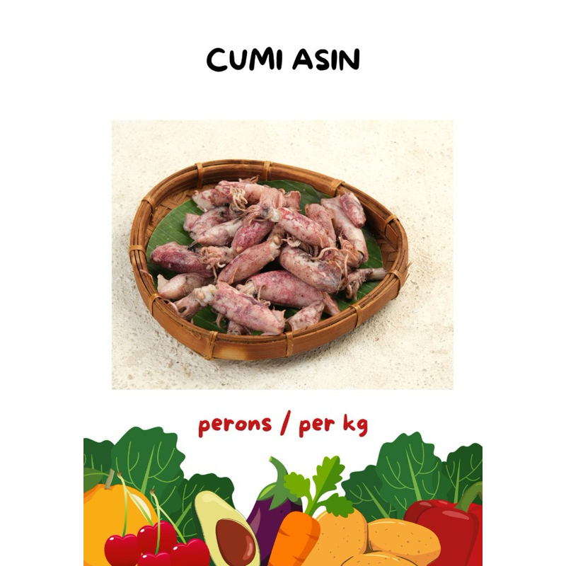 

Cumi asin mentah by kang sayur local pride