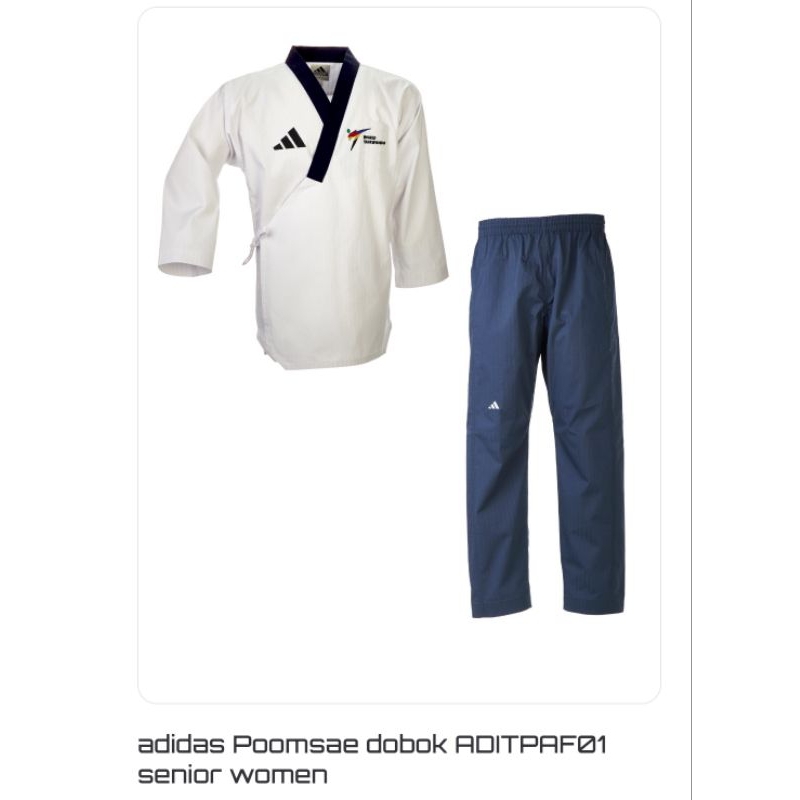 DOBOK POOMSAE ADIDAS FEMALE TAEKWONDO JUNIOR SENIOR