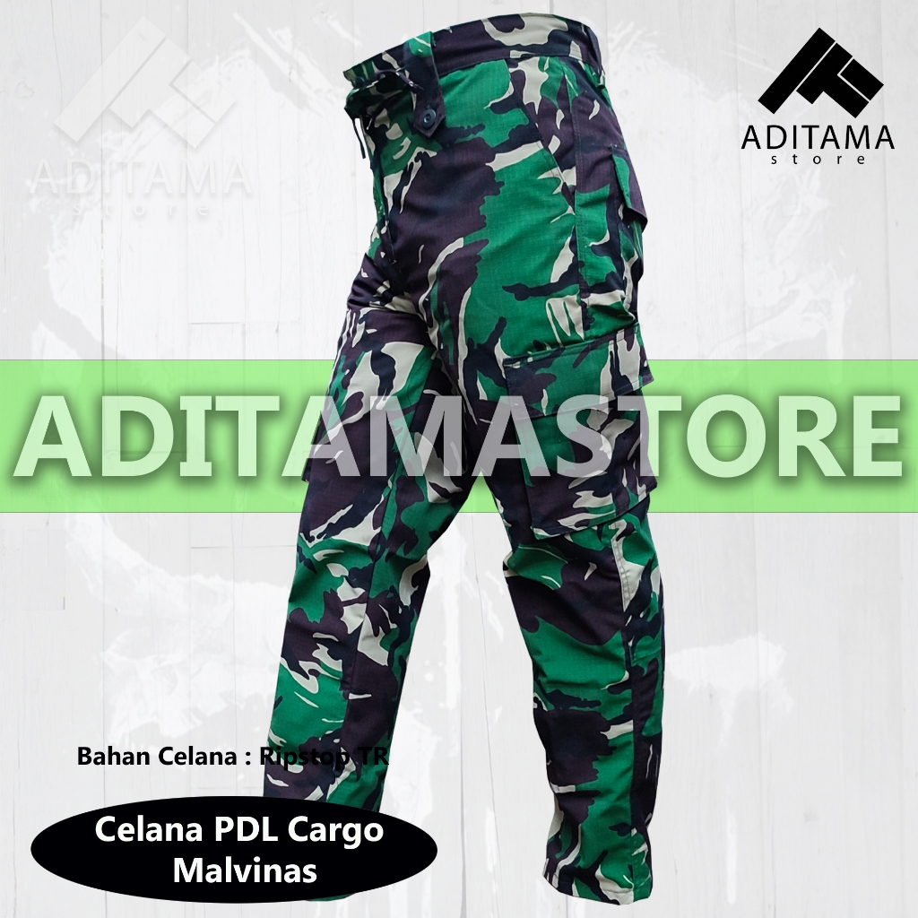 CELANA PANJANG LORENG TNI AD MALVINAS PDL TACTICAL OUTDOOR ARMY CARGO TNI