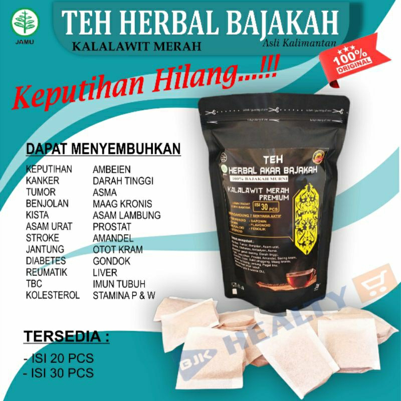 

Teh Herbal Bajakah Kalalawit Merah Black Premium Obat Keputihan Kista Dan Imun Tubuh Asli Kalimantan