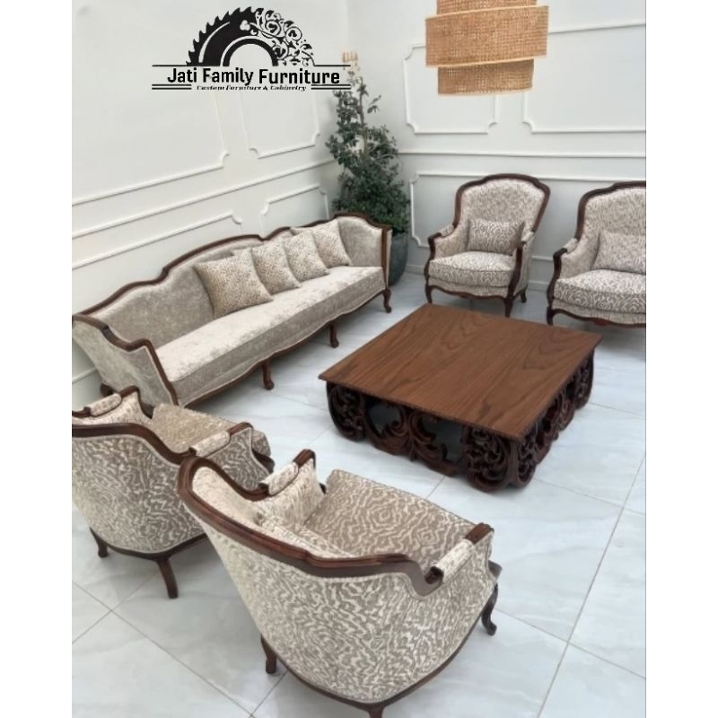 Sofa Tamu klasik ukir Jepara 31111