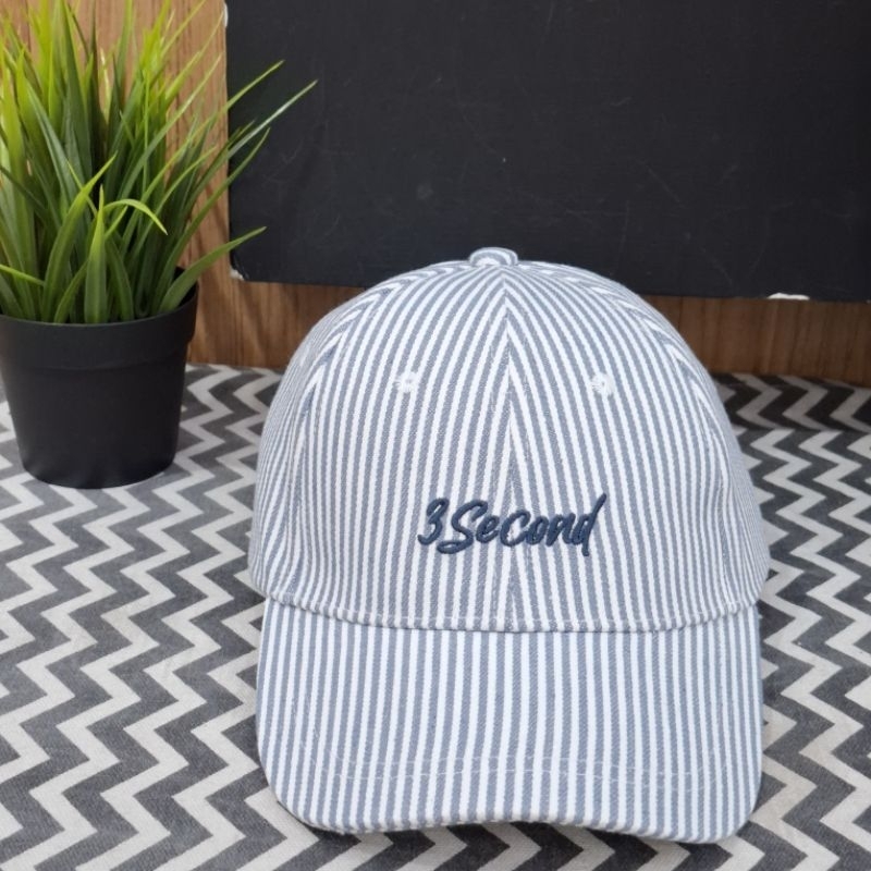 Topi Baseball Wanita 3Second Logo Katun Script Harlow H010125