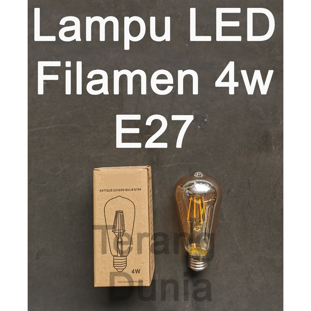 Lampu Filamen 4w Bohlam Filamen ST64 4w Bohlam ST64 4w