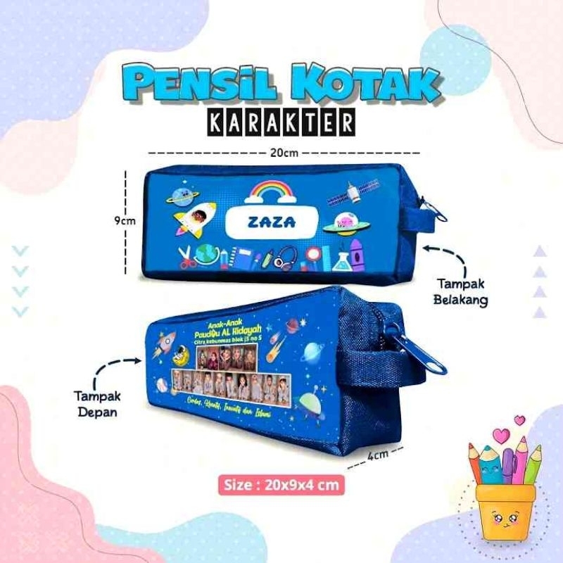 

CUSTOM FREE DESAIN TEMPAT PENSIL KOTAK UNTUK PAUD SD MI DAN SEDERAJAT