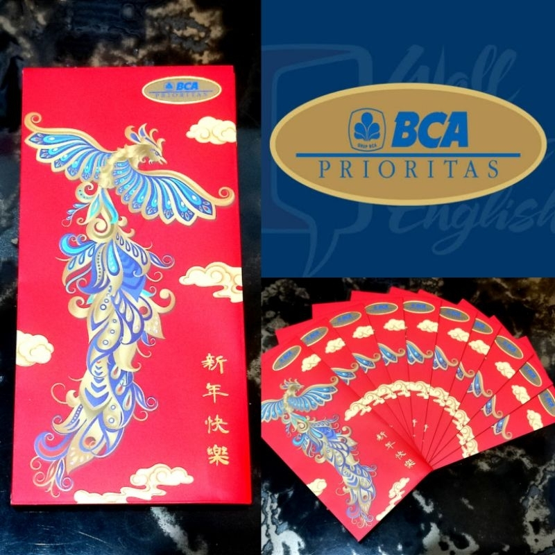 Kertas Angpao Bank Prioritas BCA Satuan Lembaran