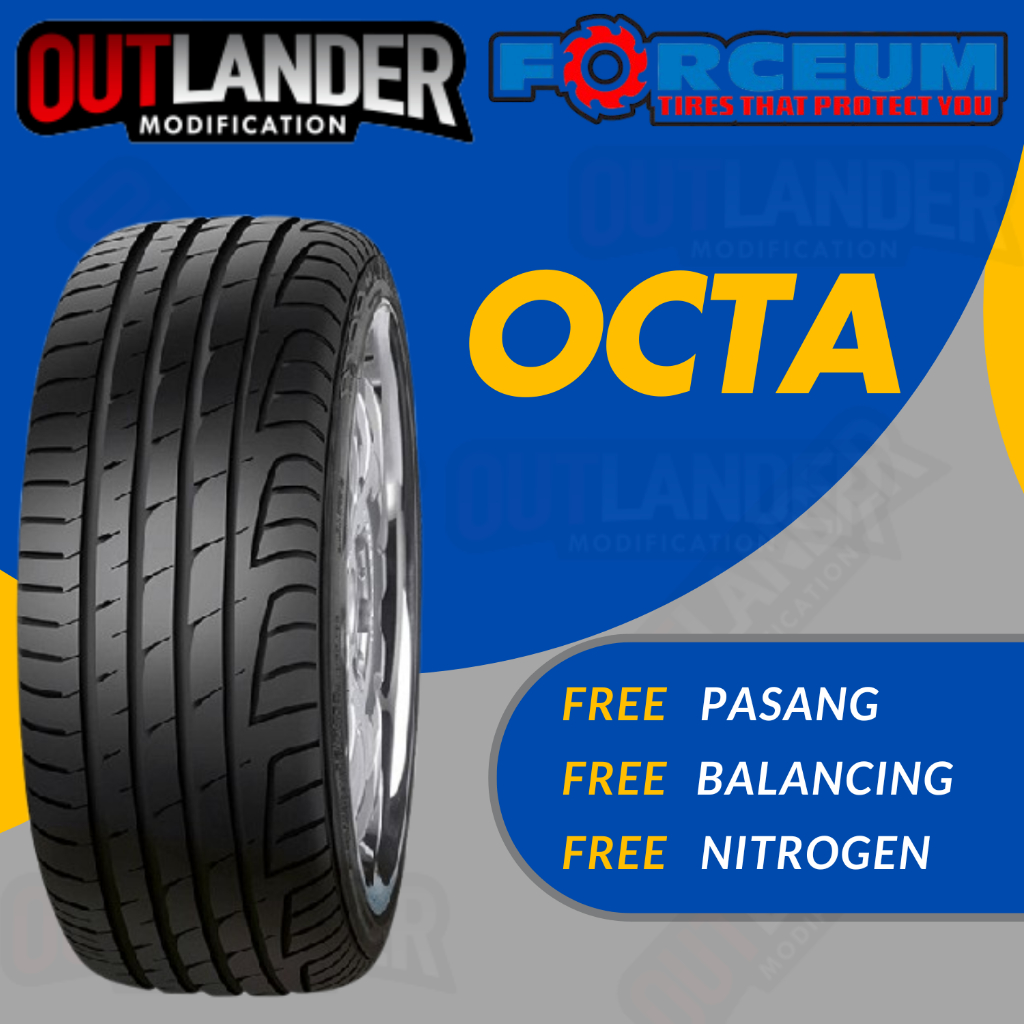 BAN MOBIL TUBLES RING 17 MERK FORCEUM OCTA 205 45 R17 TERBARU GRATIS PASANG