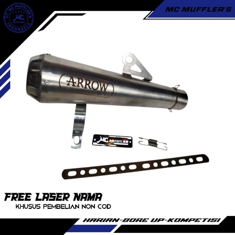 Knalpot Arrow Exhaust Slincer Knalpot Vixion Satria Fu Ninja 250 Cb150 new Sonic