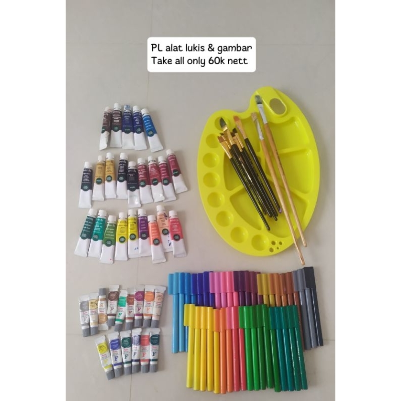 

Alat lukis dan mewarnai PRELOVED