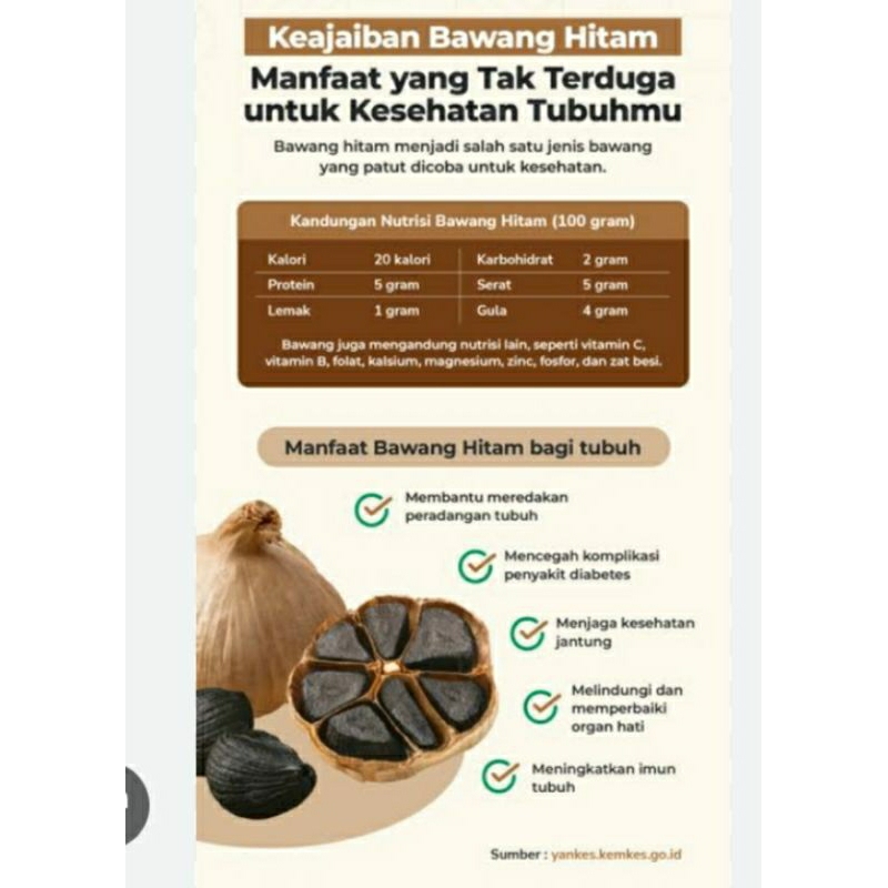 

Bawang putih hitam black garlic