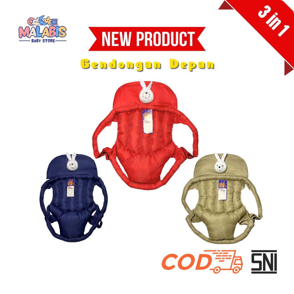 Gendongan Depan Boneka Bayi /gendongan duduk bayi
