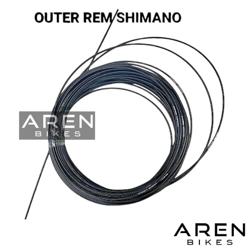 KABEL REM LUAR SHIMANO OUTER KAWAT SEPEDA MTB FEDERAL SELI LIPAT BALAP ROAD BIKE CITY BIKE CABLE 1 M