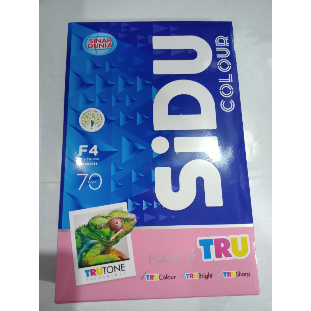 

Kertas Fotocopy Print HVS Sidu F4 Warna 70gsm