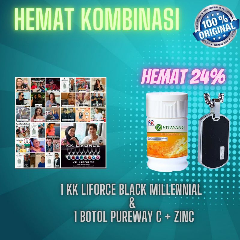 KK LIFORCE BLACK MILLENIAL+ VITAYANG PUREWAY C+ZINC