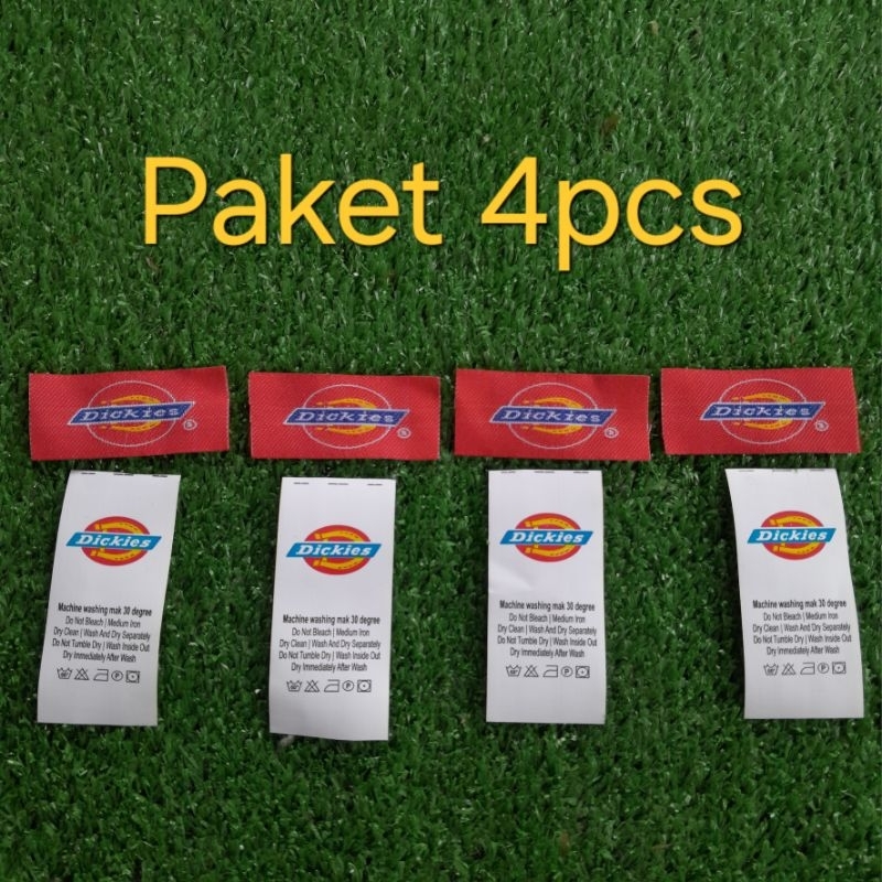 

DICKIES MERAH WOVEN DAN WASING LABEL .CO 1 DAPAT 4PCS