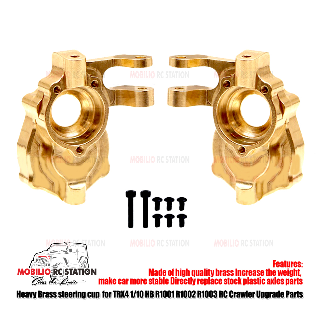 Heavy Brass Steering Cup Knuckle for Huangbo HBR 1/10 Crawler Upgrade