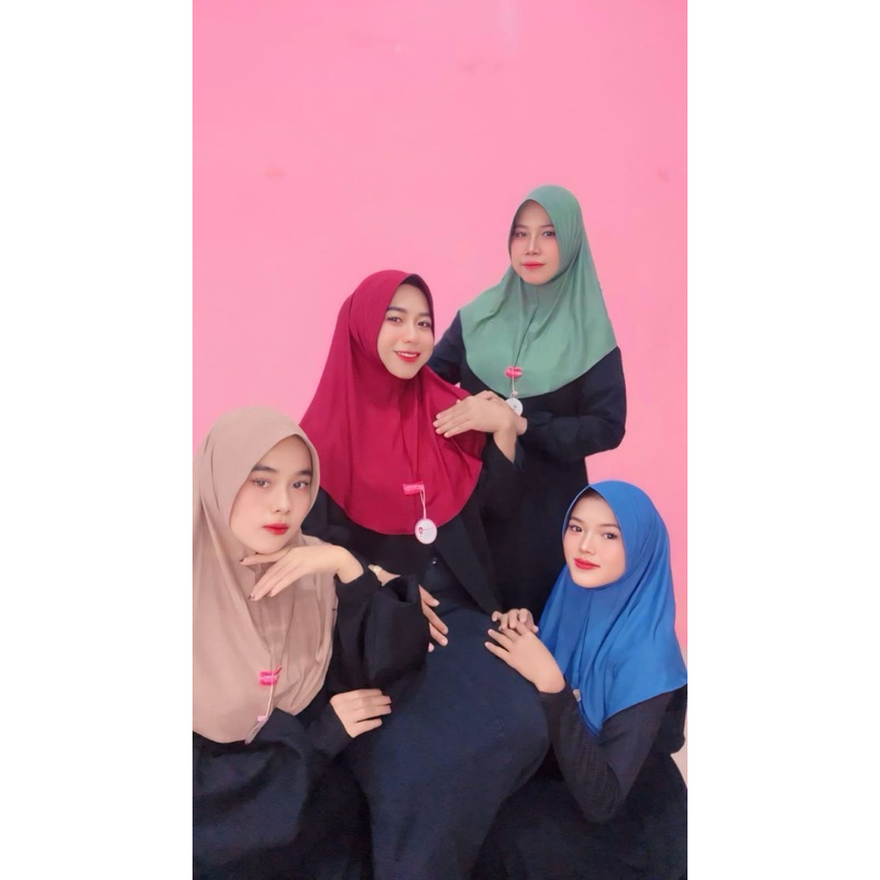 Hijab bergo jersey  hamidah ukuran m