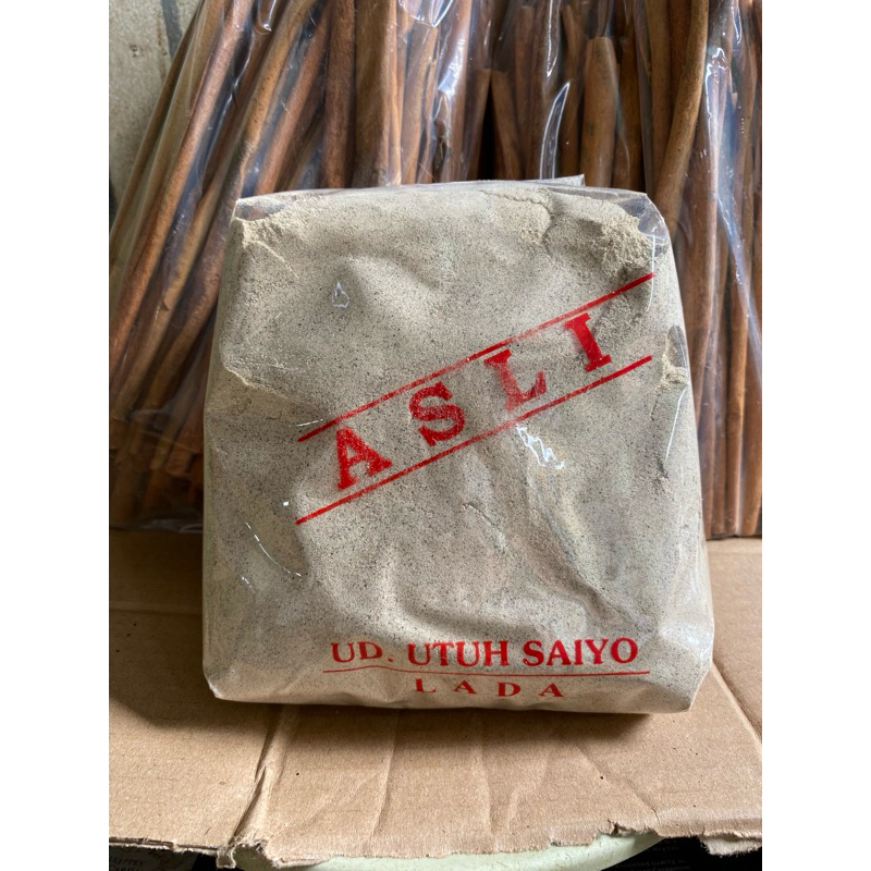 

papi saiyo lada bubuk asli merica lada putih bubuk 1kg 250gr