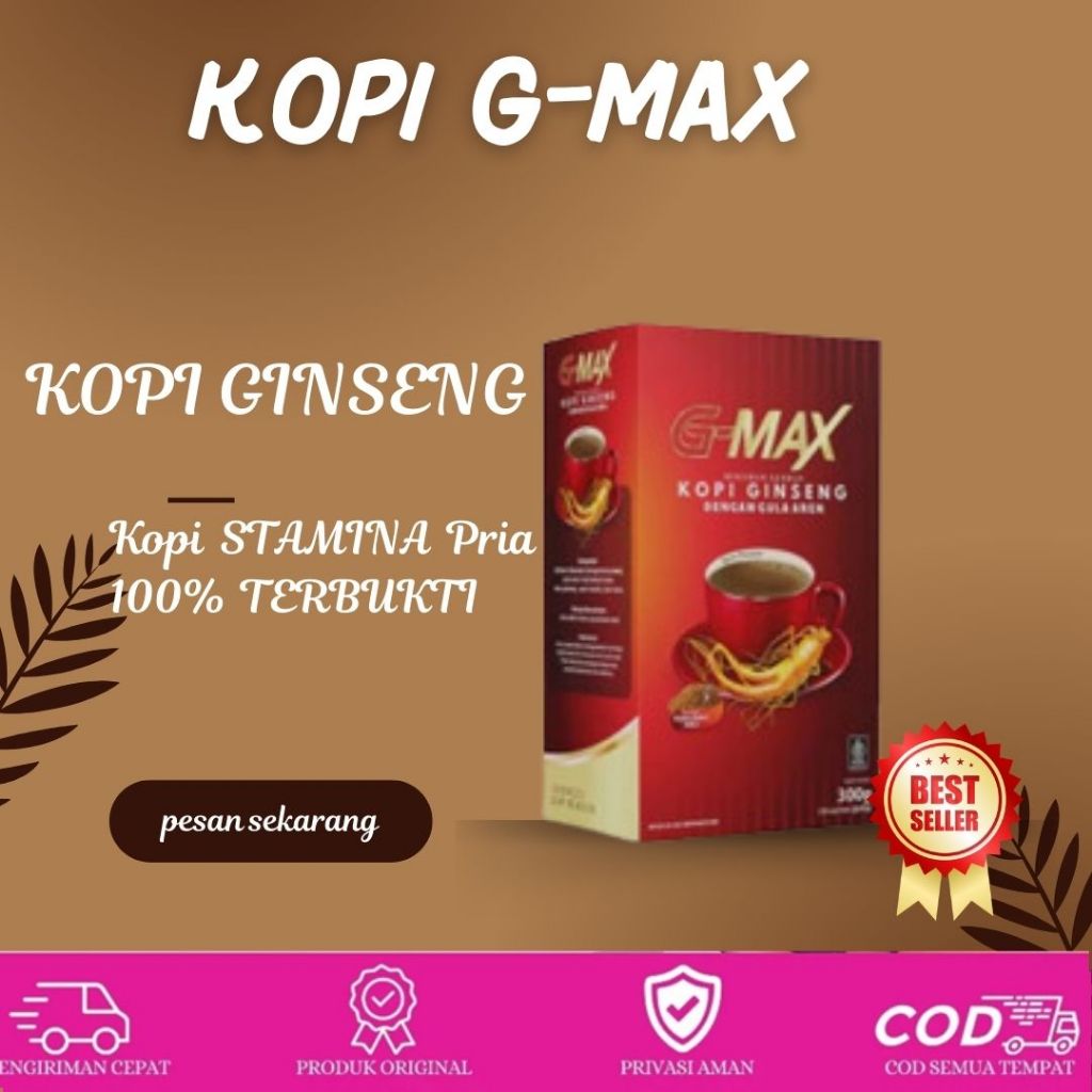 

Privasi Aman coffee stamina pria G max Kopi Gingseng Khasiat Terbukti