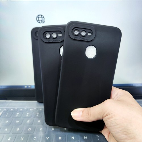 Oppo A5s Casing Ultra Thin Lentur Polos Hitam