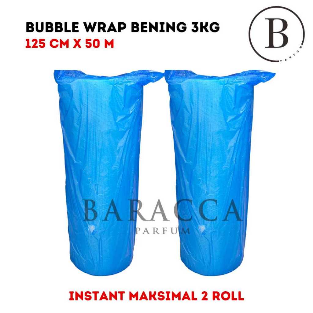 BUBBLE WRAP BENING 3KG 125CM X 50M - BUBBLE WRAP ROLL - PLASTIK BUBBLE WRAP 3KG