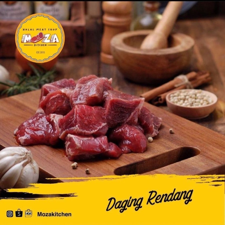 

Mozakitchen Daging Rendang Sapi Potong AUS | Beef Rendang Portion Cutting - 1 kg