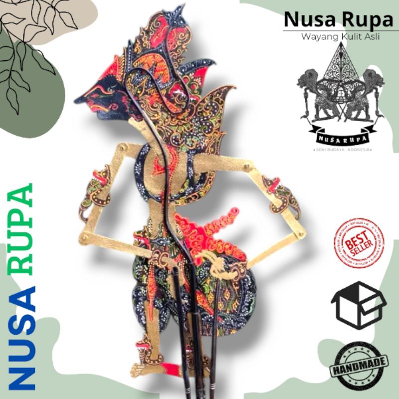 Wayang Kulit Alusan Kresna / Krisna Batik Gagrak Jogja Super Halus Kualitas Export
