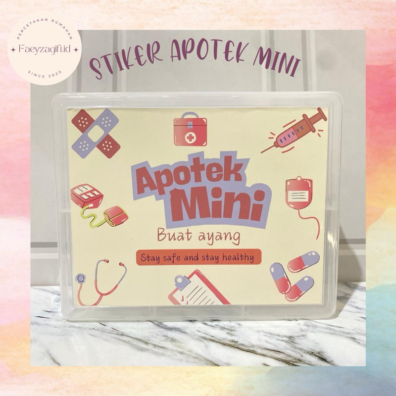 

(HANYA STIKER TANPA BOX) CETAK STIKER APOTEK MINI / CETAK STIKER APOTEK MINI UNTUK AYANG
