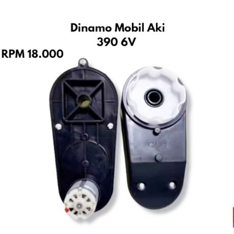 Dinamo Gearbox 390 6 Volt RPM 18000 6V PMB Exotic Unikid Mobil Motor Aki Mainan Anak