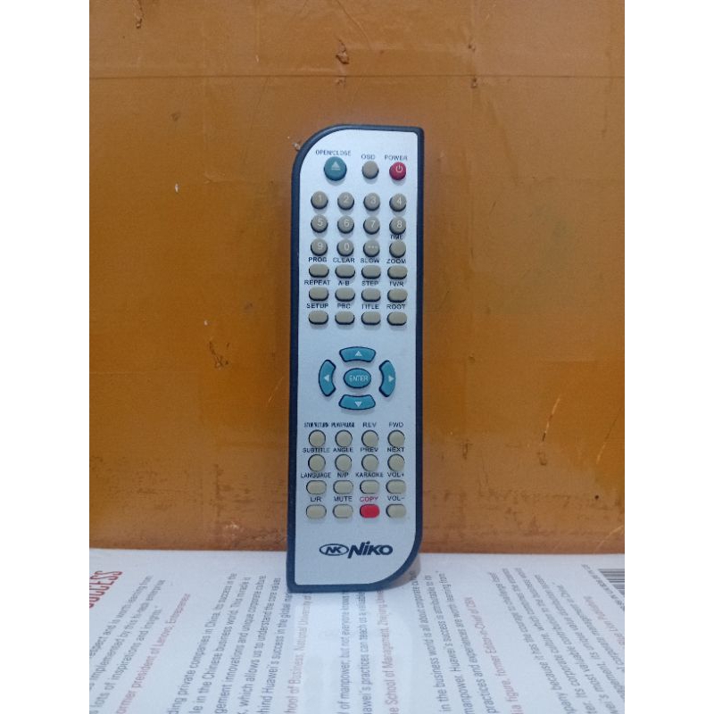REMOTE DVD PLAYER NIKO ORIGINAL