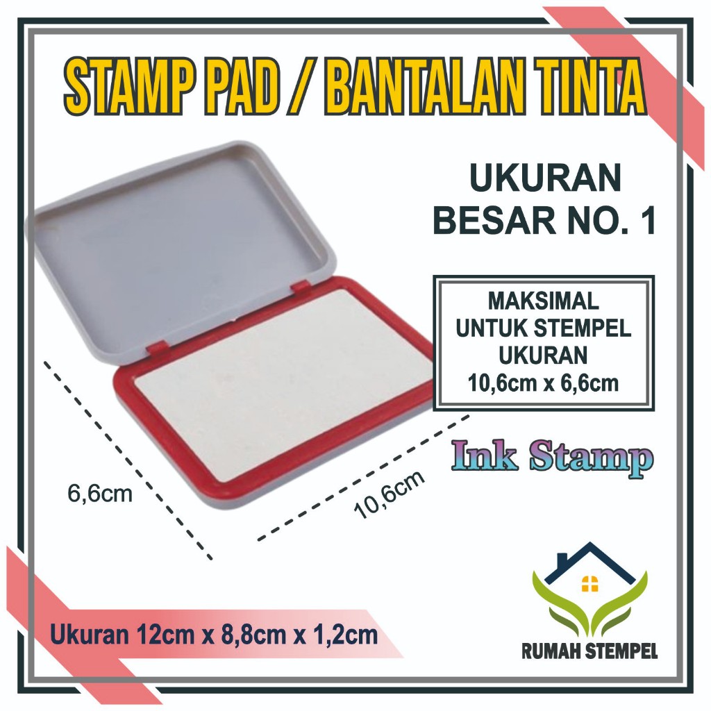 

STAMP PAD BANTALAN TINTA JOYKO / BAK STEMPEL No 1 / CAP STAMPEL INK UNTUK SEKOLAH