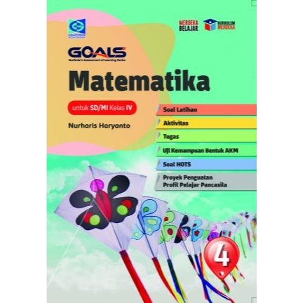 Buku GOALS MATEMATIKA,BAHASA INGGRIS,BAHASA INDONESIA,PENDIDIKAN PANCASILA,IPAS Kelas 4 SD/MI Kuriku