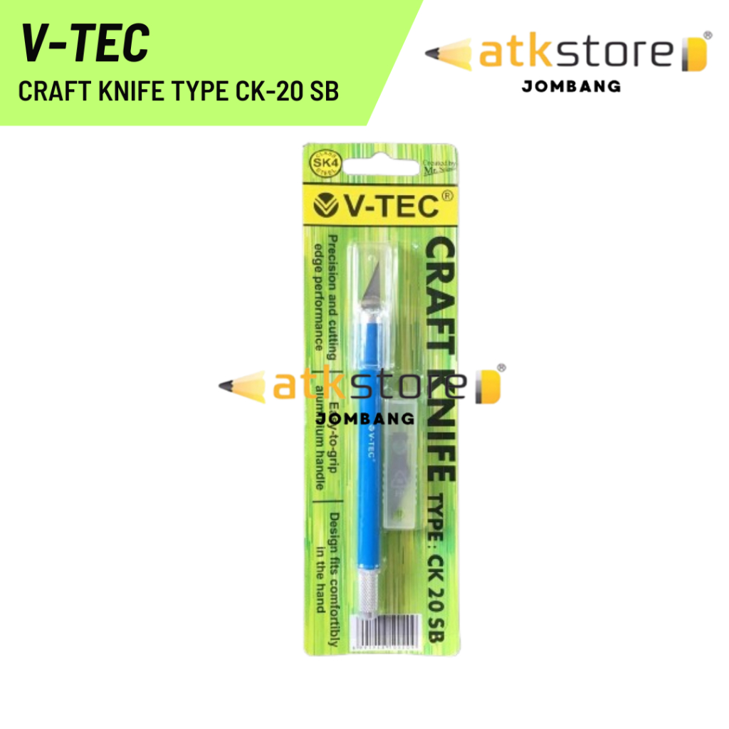 

V-TEC Craft Knife CK-20 SB / Pisau Karter / Cutter Utility / Karter / Cutter