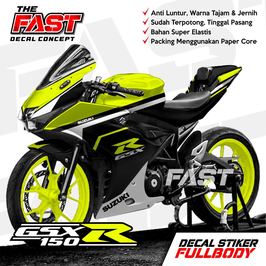 DECAL STIKER GSX 150R ANTILUNTUR BISA COD Decal Gsx R150 Full Body Stiker Gsx R150 Full Body Decal G
