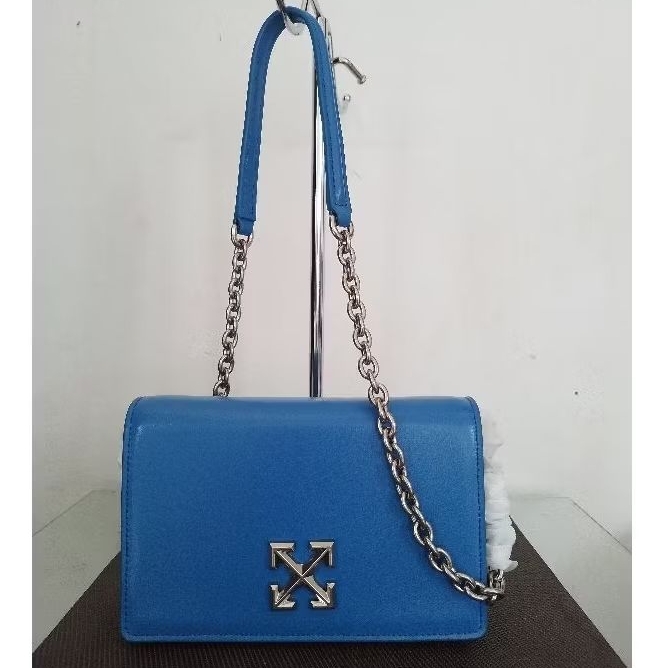 100% Original Tas Slempang Biru Off White