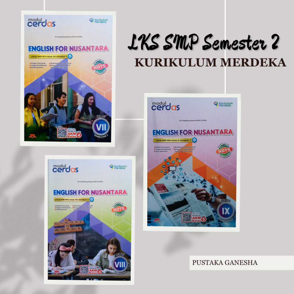 Buku LKS Bahasa Inggris SMP MTs Semester 2 Genap Kelas 7 8 9 Terbaru