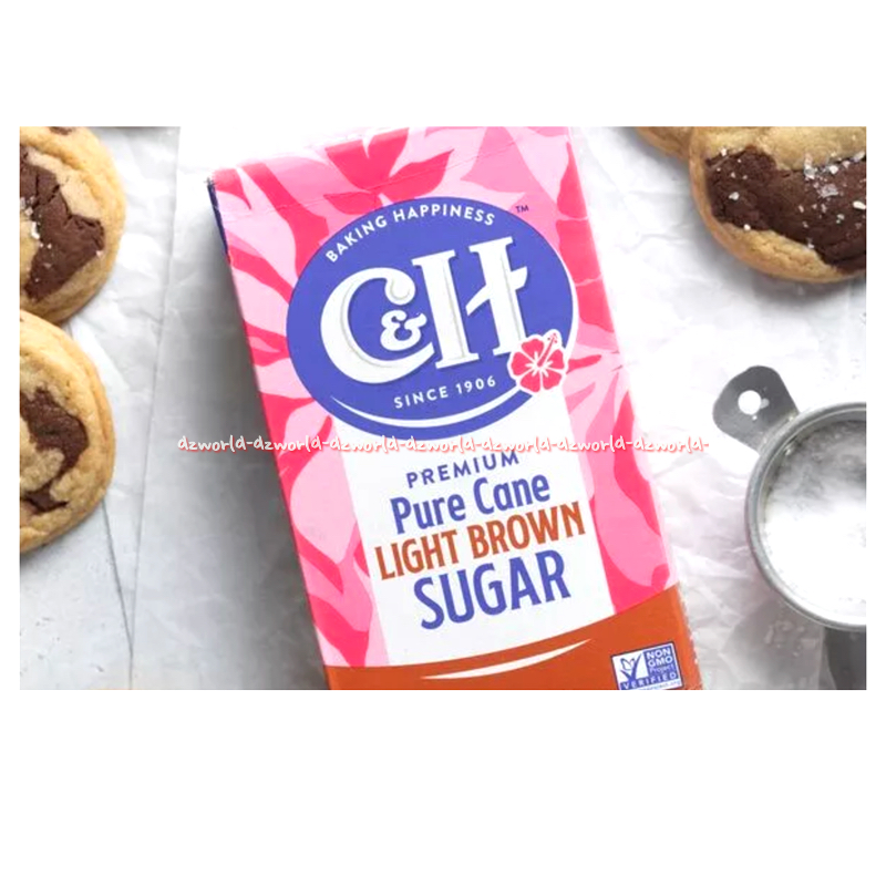 

C&H 453gr Premium Pure Cane Dark Brown Sugar Gula Coklat Nira Aren C H Sugars C and H