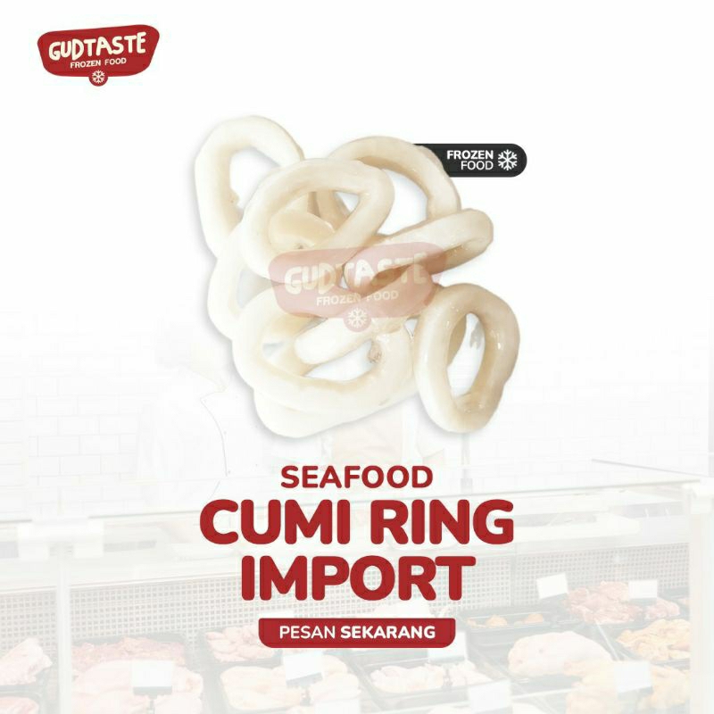 

Cumi Ring Import - Import Squid Ring 500 Gram - Calmary Squid - Calmary Import - Calmari Ring