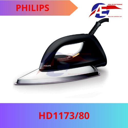 Setrika Philips HD1173 | Setrika Anti Lengket