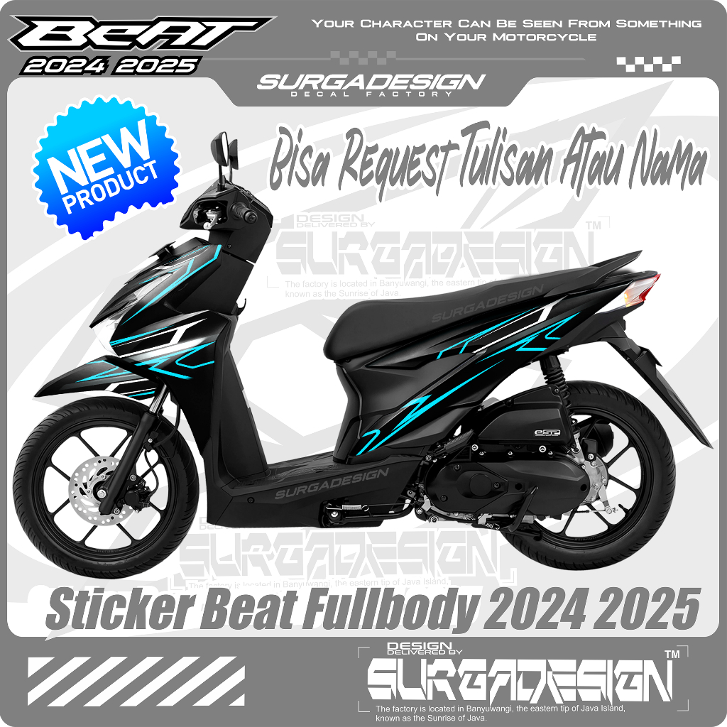 DECAL BEAT 2025, DECAL BEAT 2025 FULL BODY, DECAL BEAT 2024, DECAL BEAT 2024 FULL BODY, STIKER BEAT